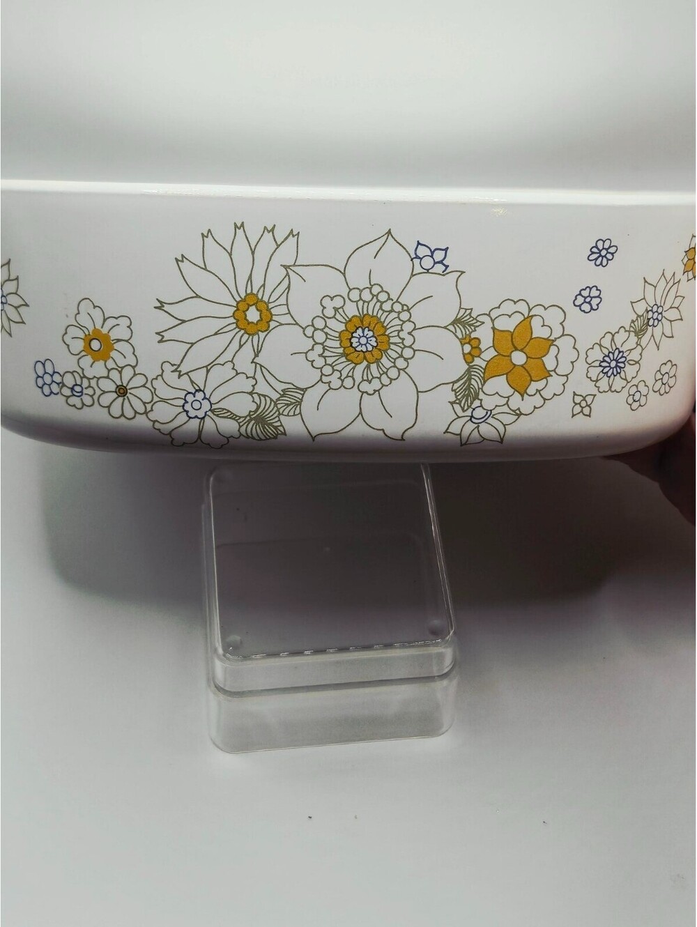 Vintage Corning Ware 2 Quart A-2-B Casserole Dish Floral Bouquet USA 70’s